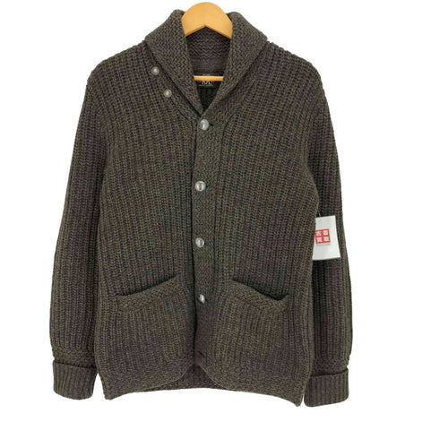 ダブルアールエルラルフローレン RRL RALPH LAUREN 一つ星 黒タグ Wool concho-button shawl-collar cardigan ウール コンチョボタン ショールカラーカーディガン メンズ import:S