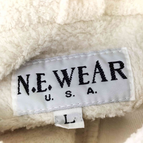 N.E.WEAR USA ハーフボタン 起毛 フリースプルオーバー メンズ L