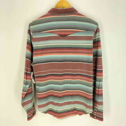 ダブルアールエルラルフローレン RRL RALPH LAUREN 一つ星 黒タグ multi-colored striped western shirt マルチボーダー ウエスタンシャツ メンズ import:S