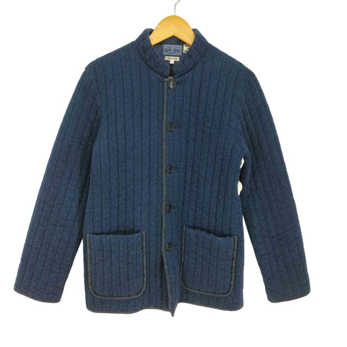ブルーブルー BLUE BLUE PURE INDIGO ピュアインディゴ スタンドカラー バーティカルキルト ジャケット メンズ JPN:3
