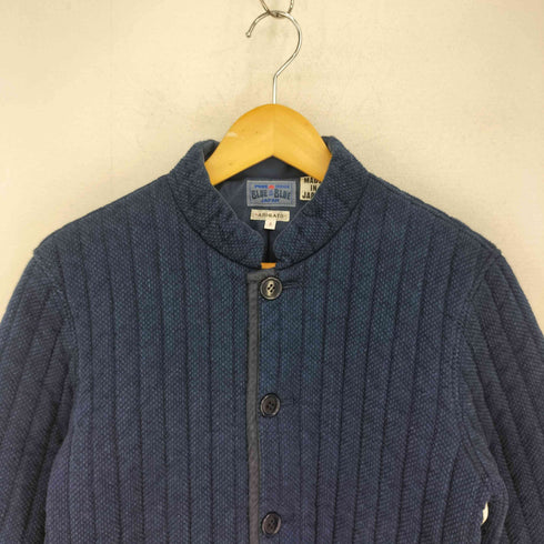 ブルーブルー BLUE BLUE PURE INDIGO ピュアインディゴ スタンドカラー バーティカルキルト ジャケット メンズ JPN:3