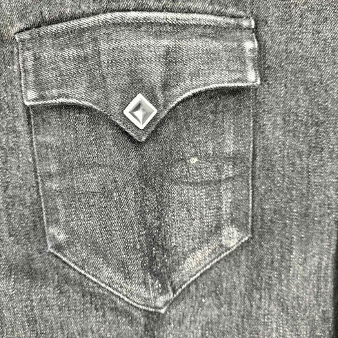ダブルアールエルラルフローレン RRL RALPH LAUREN 一つ星 黒タグ denim western shirt デニム ウエスタンシャツ メンズ import:S