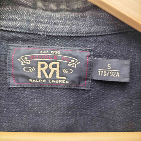 ダブルアールエルラルフローレン RRL RALPH LAUREN 一つ星 黒タグ denim western shirt デニム ウエスタンシャツ メンズ import:S