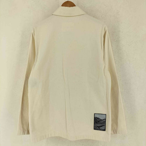 ジルサンダープラス JIL SANDER + 21SS ヘリンボーン オーバーサイズ ワーク シャツ ジャケット メンズ 44