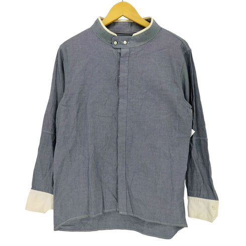 ハトラ hatra コットン バンドカラー 長袖シャツ メンズ JPN:M