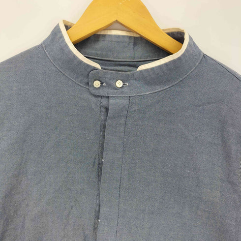 ハトラ hatra コットン バンドカラー 長袖シャツ メンズ JPN:M