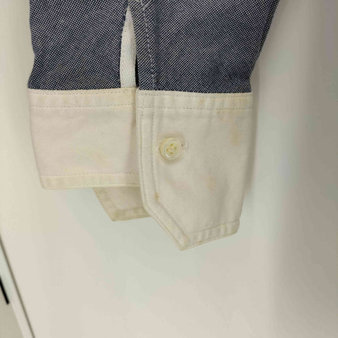 ハトラ hatra コットン バンドカラー 長袖シャツ メンズ JPN:M