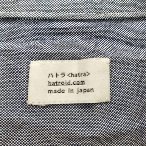 ハトラ hatra コットン バンドカラー 長袖シャツ メンズ JPN:M