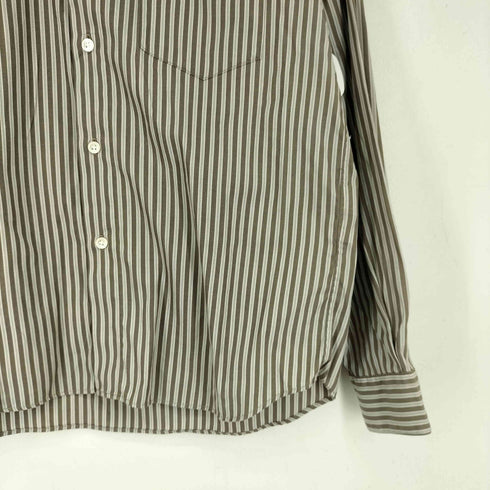 ビューティーアンドユースユナイテッドアローズ BEAUTY & YOUTH UNITED ARROWS ストライプ バンドカラー シャツ メンズ import:M