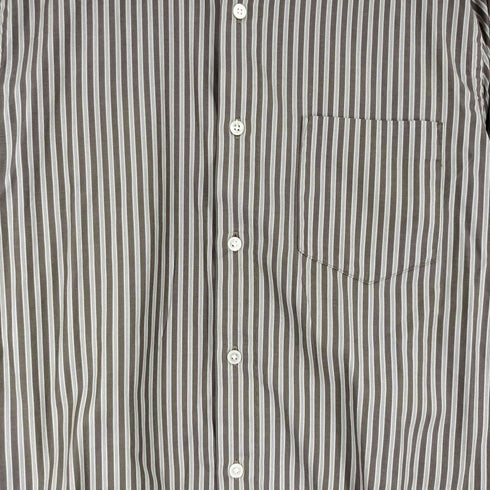 ビューティーアンドユースユナイテッドアローズ BEAUTY & YOUTH UNITED ARROWS ストライプ バンドカラー シャツ メンズ import:M