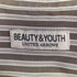 ビューティーアンドユースユナイテッドアローズ BEAUTY & YOUTH UNITED ARROWS ストライプ バンドカラー シャツ メンズ import:M