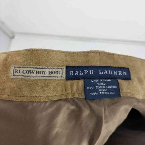 ラルフローレン RALPH LAUREN RL COW BOY BOOT アールエル・カウボーイ・ブーツ スウェード フレアパンツ レディース 28