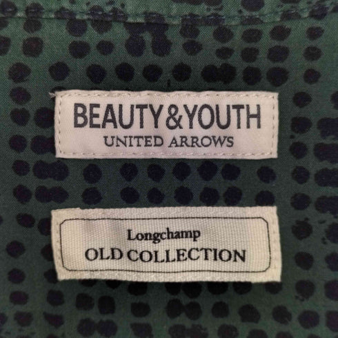 ビューティーアンドユースユナイテッドアローズ BEAUTY & YOUTH UNITED ARROWS ドット柄 半袖シャツ レディース import:L