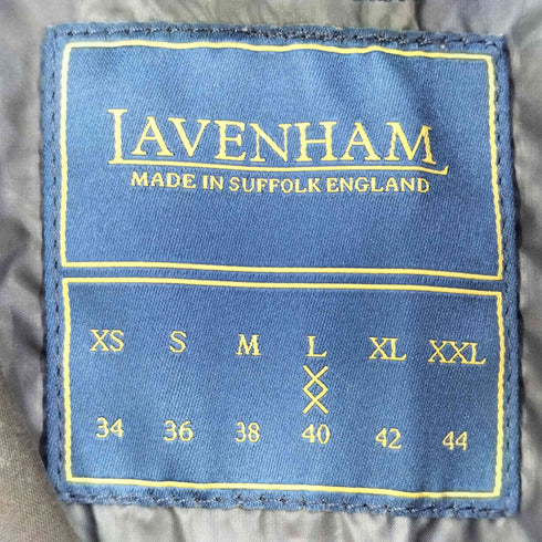 ラベンハム LAVENHAM ギャザーウエスト ナイロン ベスト メンズ L