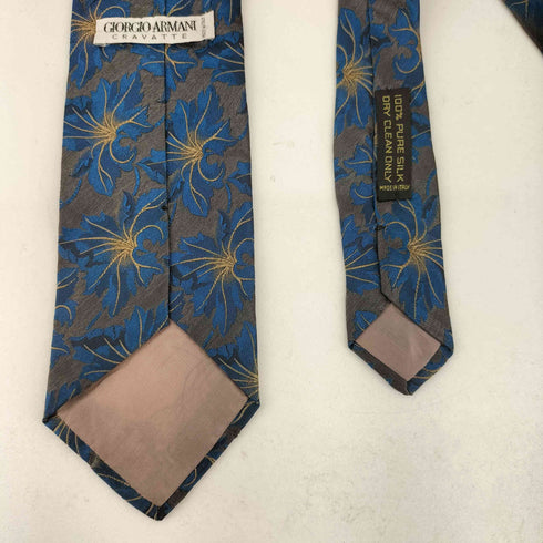 ジョルジオアルマーニ Giorgio Armani イタリア製 シルク100% 総柄ネクタイ メンズ