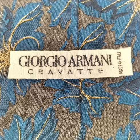 ジョルジオアルマーニ Giorgio Armani イタリア製 シルク100% 総柄ネクタイ メンズ