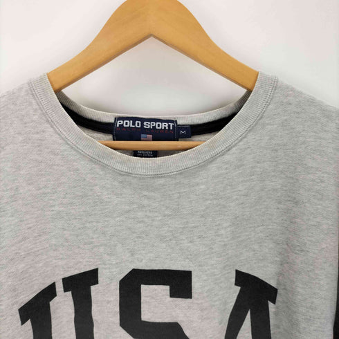 ポロスポーツラルフローレン POLO SPORT RALPH LAUREN 90s USA プリント スウェットプルオーバー メンズ M