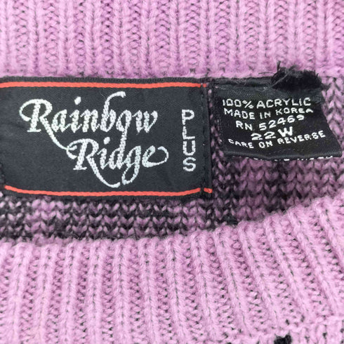 rainbow ridge 韓国製 アクリルニット レディース 22W