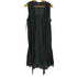 ダナキャランニューヨーク DKNY シルクブレンド プリーツ シアー ノースリーブ ワンピース レディース US:12