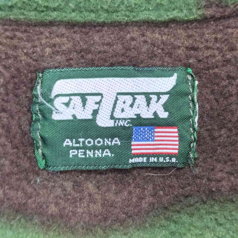 saftbak usa製 フリースプルオーバー カモ メンズ