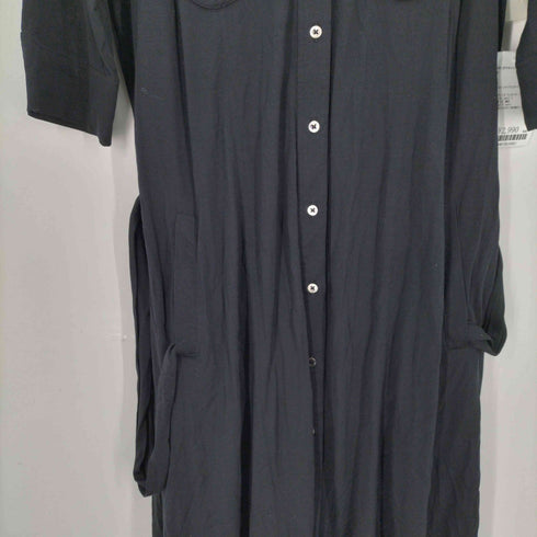 ダナキャランニューヨーク DKNY シルク シャツワンピース レディース import:L