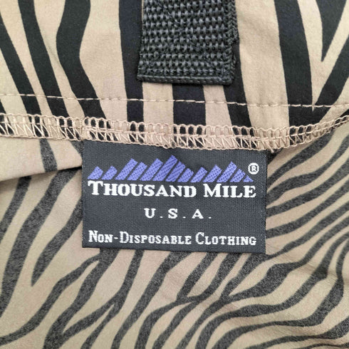 サウザンドマイル THOUSAND MILE 総柄 フロントジップワンピース レディース FREE