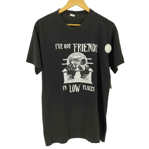 USA製 フロントプリント クルーネック 半袖 Tシャツ メンズ L