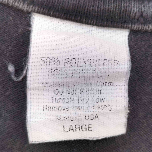 USA製 フロントプリント クルーネック 半袖 Tシャツ メンズ L