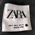 ザラ ZARA ニット切り替え 裾フリンジ デニム シャツ ジャケット レディース import:S