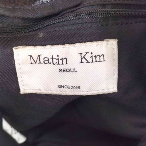 マーティンキム Matin Kim ブラックギャザー ハンドバッグ レディース