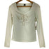 FRIFUL レースレイヤード ギャザー加工 ドット柄トップス レディース JPN:M