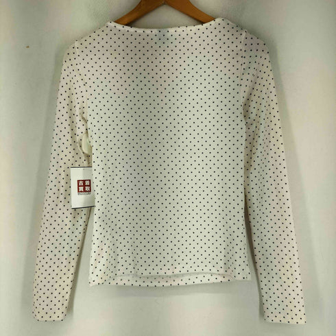 FRIFUL レースレイヤード ギャザー加工 ドット柄トップス レディース JPN:M