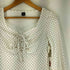 FRIFUL レースレイヤード ギャザー加工 ドット柄トップス レディース JPN:M