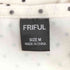 FRIFUL レースレイヤード ギャザー加工 ドット柄トップス レディース JPN:M