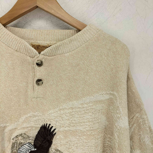 USA製 モックネックコットンニット メンズ JPN:XXL