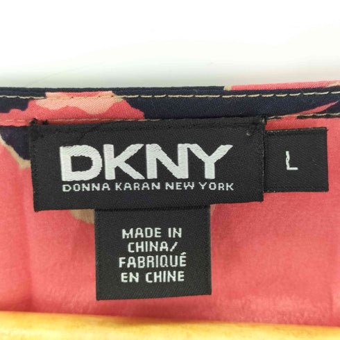 ダナキャランニューヨーク DKNY シルクブレンド マルチカラー ワンピース レディース import:L