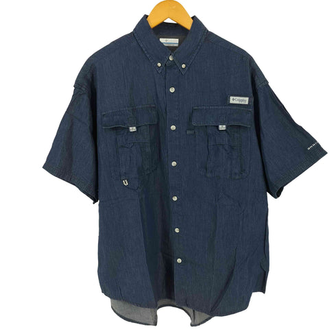 コロンビアスポーツウェア Columbia Sportswear PFG バハマ II デニムショートスリーブシャツ メンズ import:M