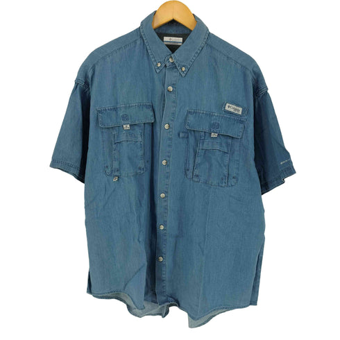 コロンビアスポーツウェア Columbia Sportswear PFG バハマ II デニムショートスリーブシャツ メンズ import:M