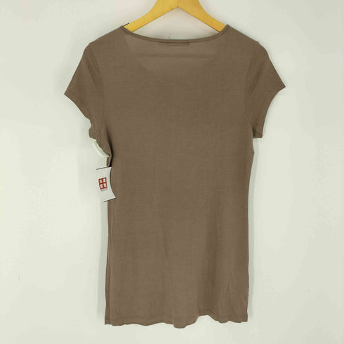 ダナキャランニューヨーク DKNY シルク ロングTシャツ レディース import:L