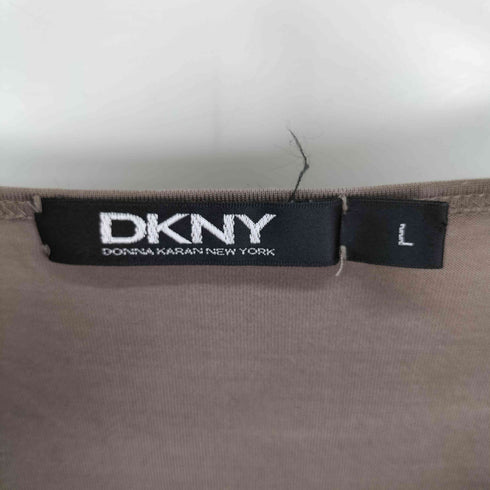 ダナキャランニューヨーク DKNY シルク ロングTシャツ レディース import:L