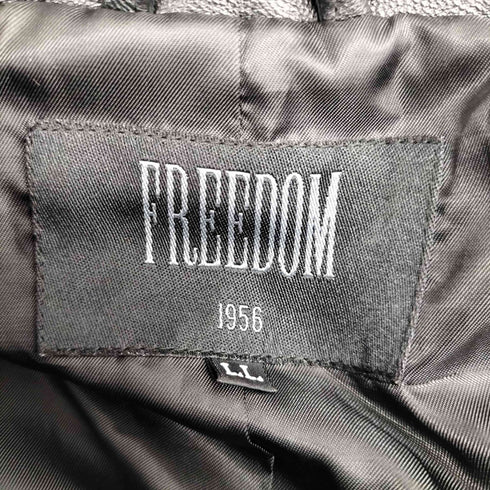 FREEDOM レザー ハーフコート メンズ LL