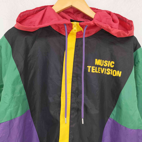 MTV クレイジーパターン ナイロンジャケット メンズ import:L