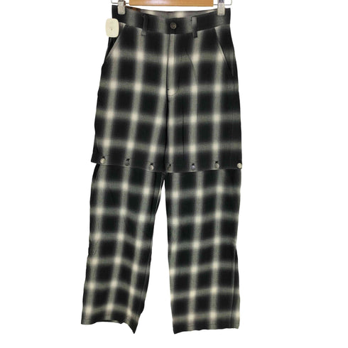 エックスガール X-girl OMBRE PLAID WIDE LEG PANTS オンブレ プラッド ワイド レッグ パンツ レディース 0