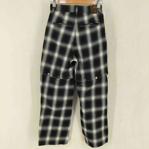 エックスガール X-girl OMBRE PLAID WIDE LEG PANTS オンブレ プラッド ワイド レッグ パンツ レディース 0
