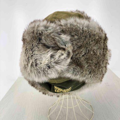 ウールリッチ WOOLRICH コーデュロイ切替 フライトキャップ 裏地チェック メンズ XL