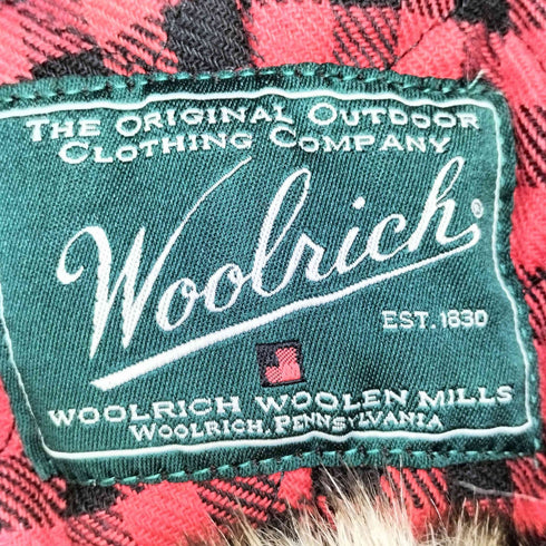 ウールリッチ WOOLRICH コーデュロイ切替 フライトキャップ 裏地チェック メンズ XL