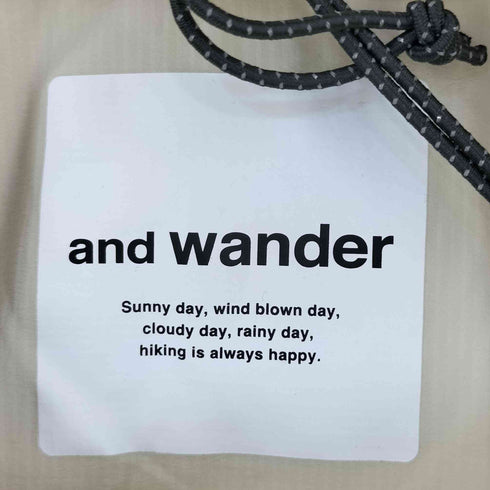 アンドワンダー and wander PERTEX wind T パーテックス ウィンド T メンズ 4