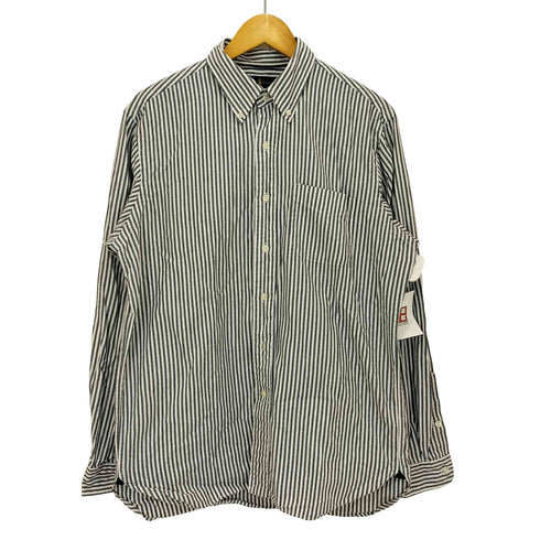 ラルフローレン RALPH LAUREN ストライプ ボタンダウン 長袖 シャツ メンズ import:L