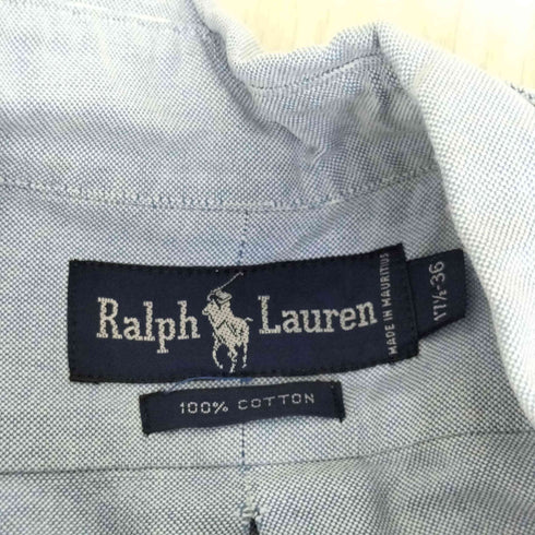ラルフローレン RALPH LAUREN スモールポニー刺繍 ボタンダウン 長袖シャツ メンズ 17 1/2 36