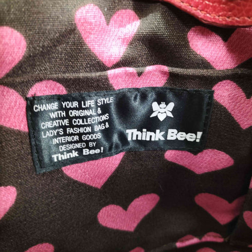 シンクビー Think Bee ゴブラン織り ハンドバッグ レザーハンドル レディース